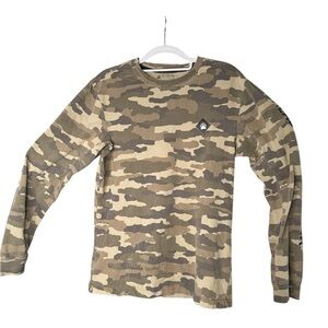 Duluth Trading Co Brown Tan Long Sleeve Tee